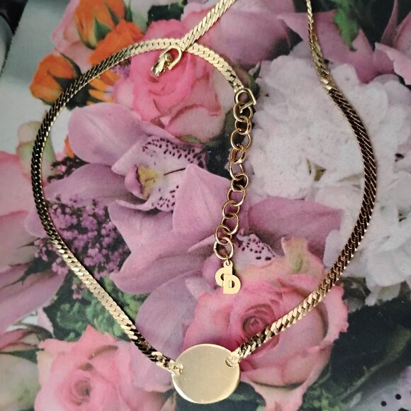 ❤️CHRISTIAN DIOR Tigers Eye Gold Tone Necklace - Picture 3 of 6